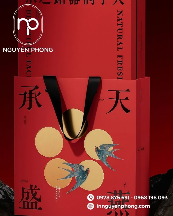 Mẫu túi giấy đựng thuốc đông y kích thước lớn 